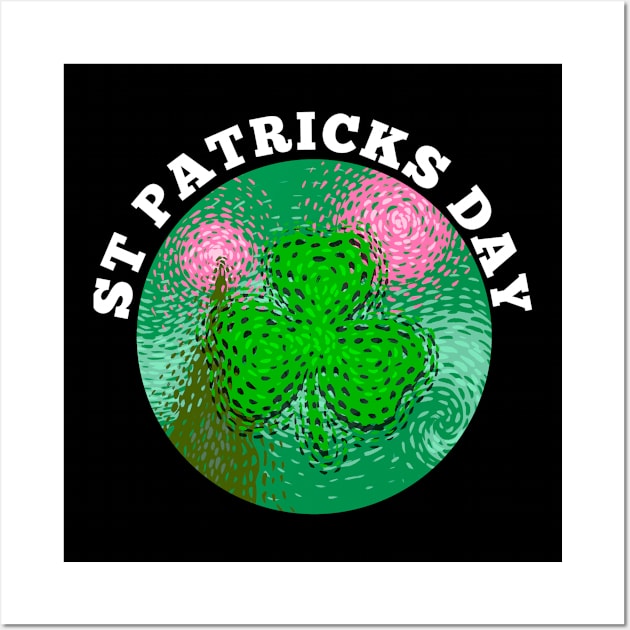 St patricks day van gogh Wall Art by terror machine std